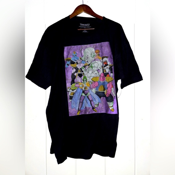 Dragon‎ Ball Z Anime Frieza and Disciples Characters Black Cotton Tee Shirt XL - Picture 1 of 5